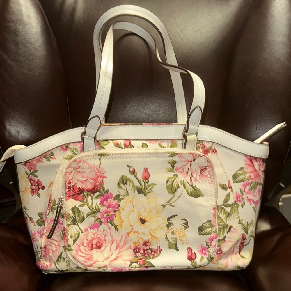 Ricardo Beverly Hills Floral Fabric Travel Bag